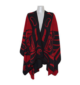 Reversible Wrap - Red & Black Eagle