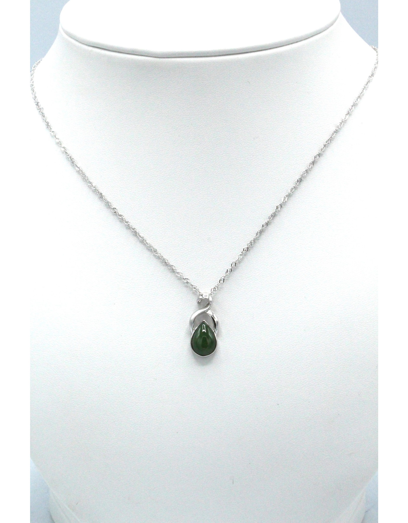 Jade Teardrop Necklace - JPS62