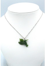Collier colibri en Jade - JPS118