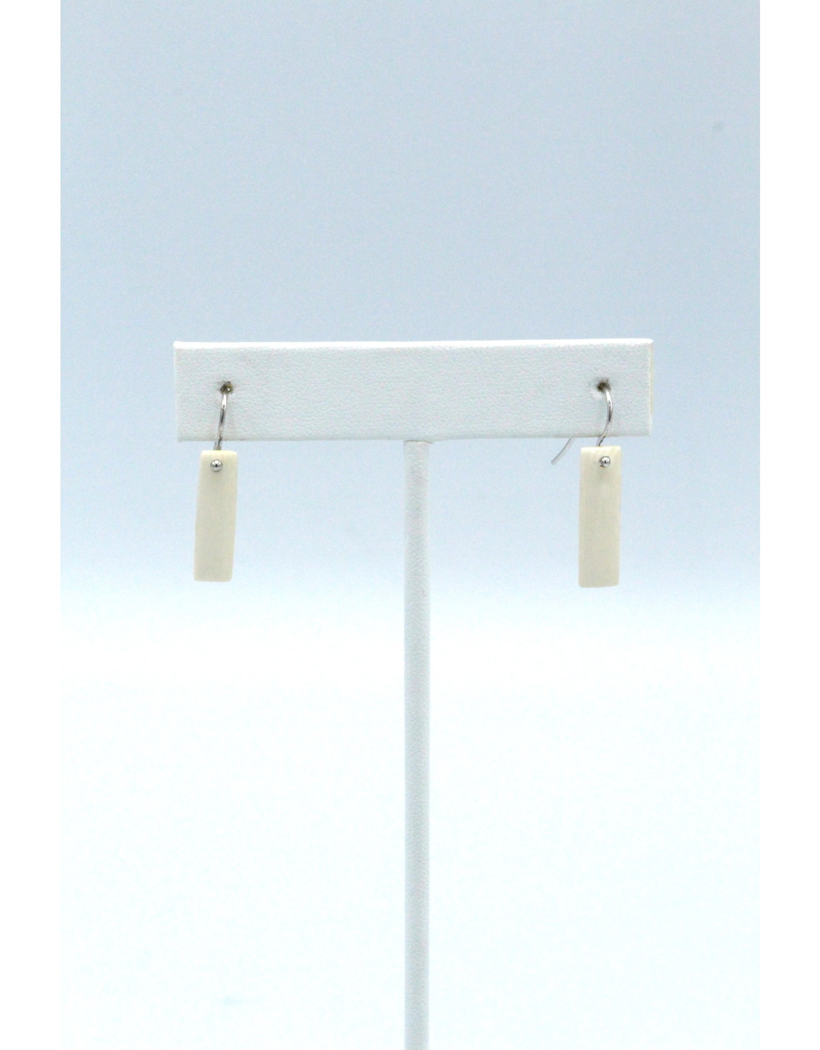 Boucles d'oreilles en ivoire de mammouth fossilisé - MDS75