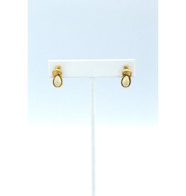 Boucles d'Oreilles en Ivoire de Mammouth Fossilisé - ME60