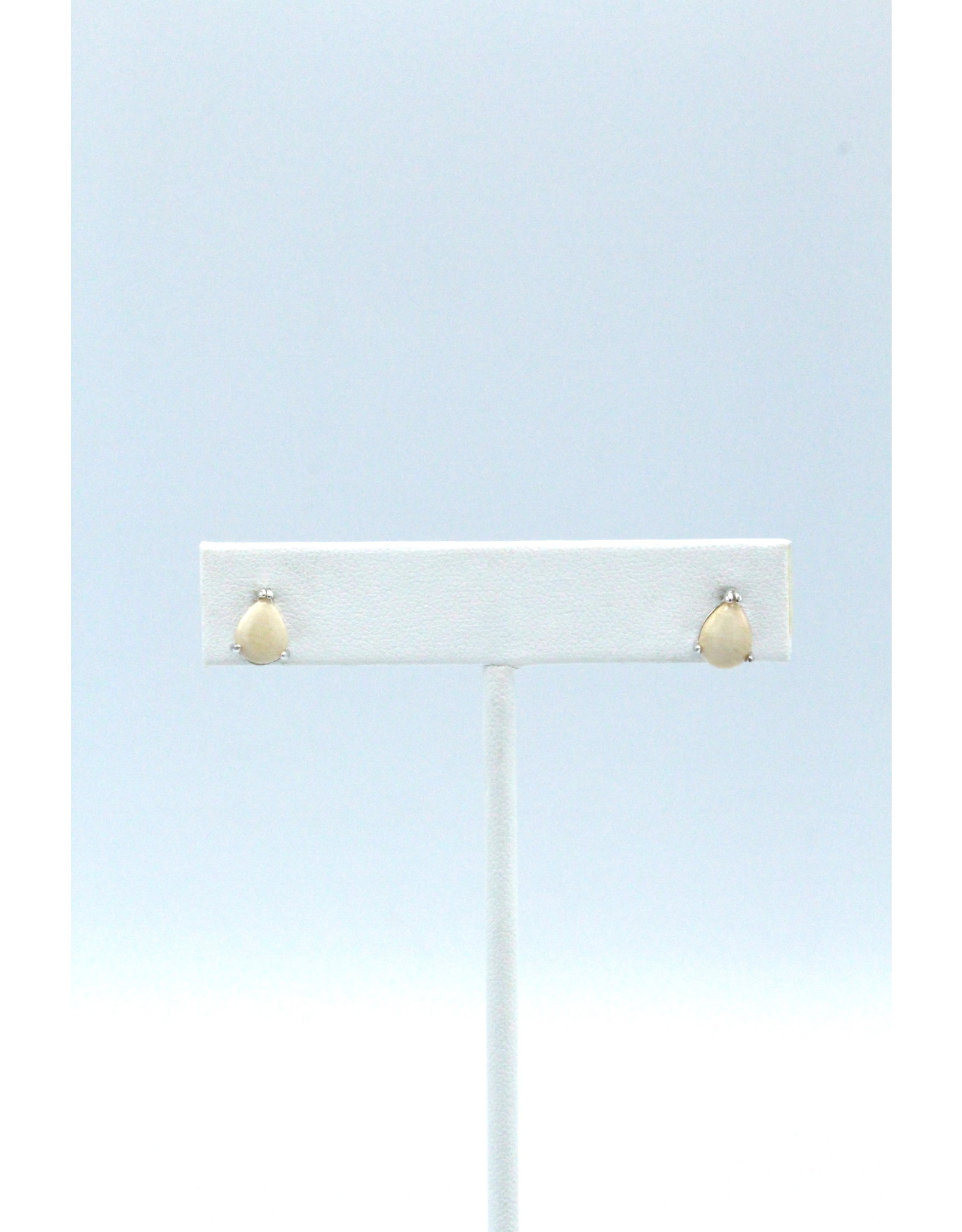 Boucles d'Oreilles en Ivoire de Mammouth Fossilisé - MES45