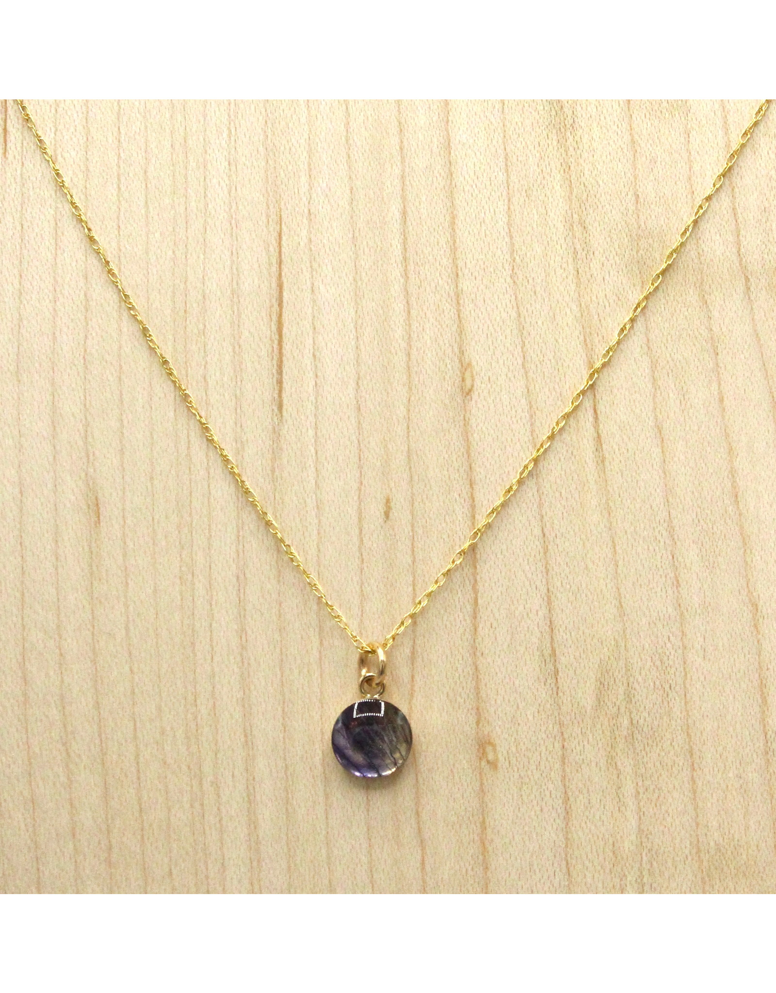 Collier Fleur de Lis du Québec Plaqué Or 8mm  - QC0108G