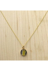 Collier Fleur de Lis du Québec Plaqué Or 10mm - QC0110G