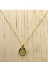 Collier Fleur de Lis du Québec Plaqué Or 12mm - QC0110G
