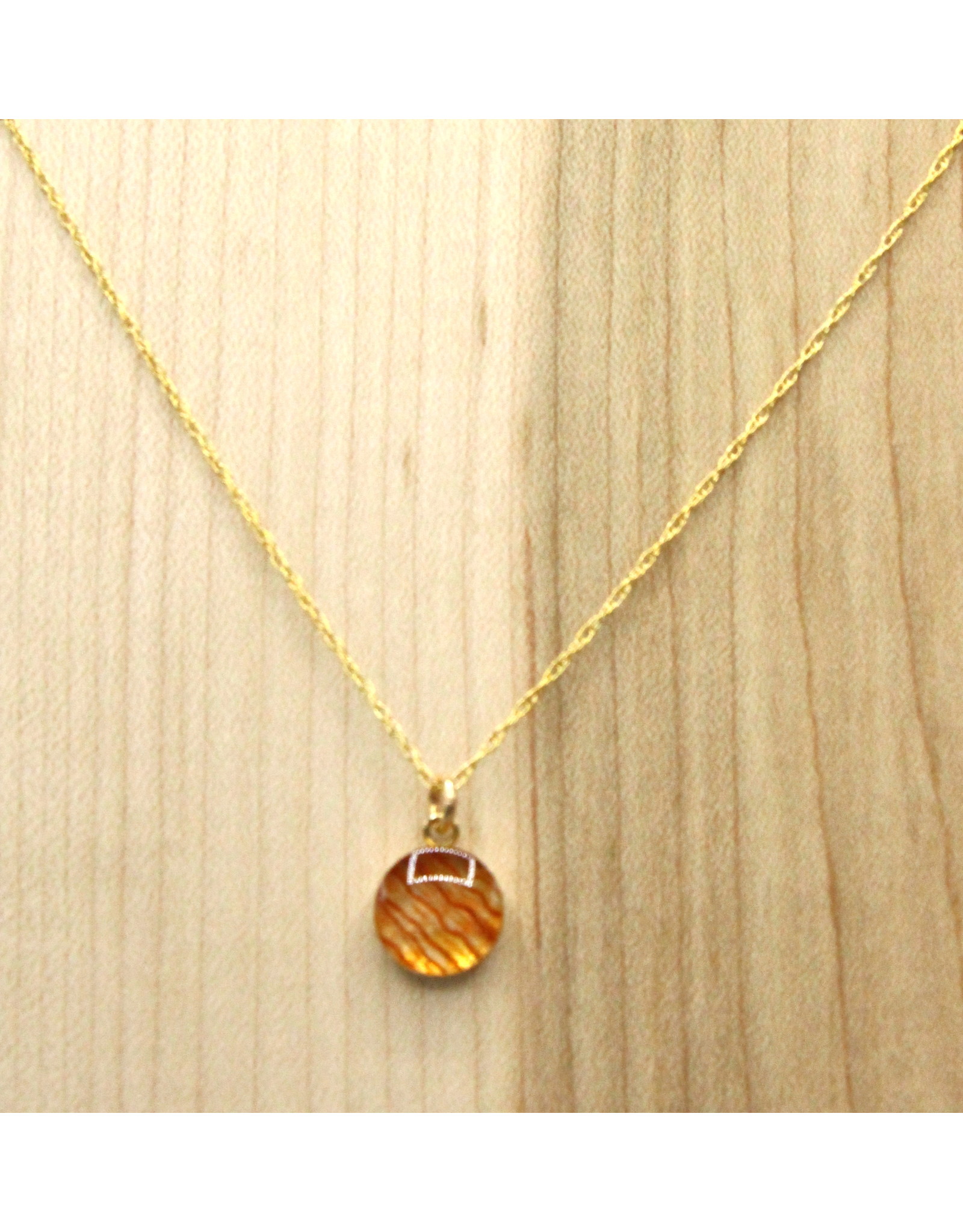 Collier Plaqué Or Lis Tigré 10mm  - SK0110G