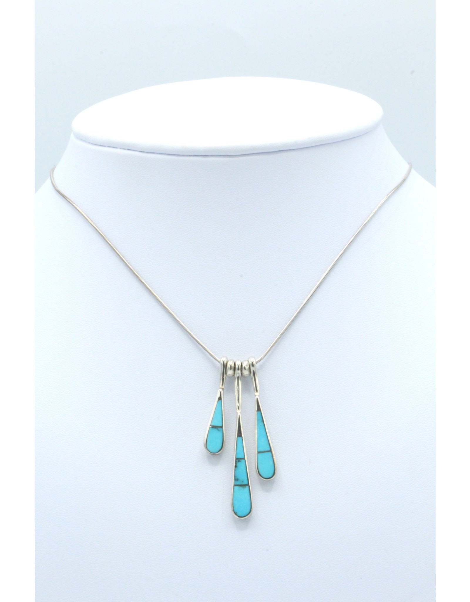 Collier 3 Gouttes Turquoise - N108-61