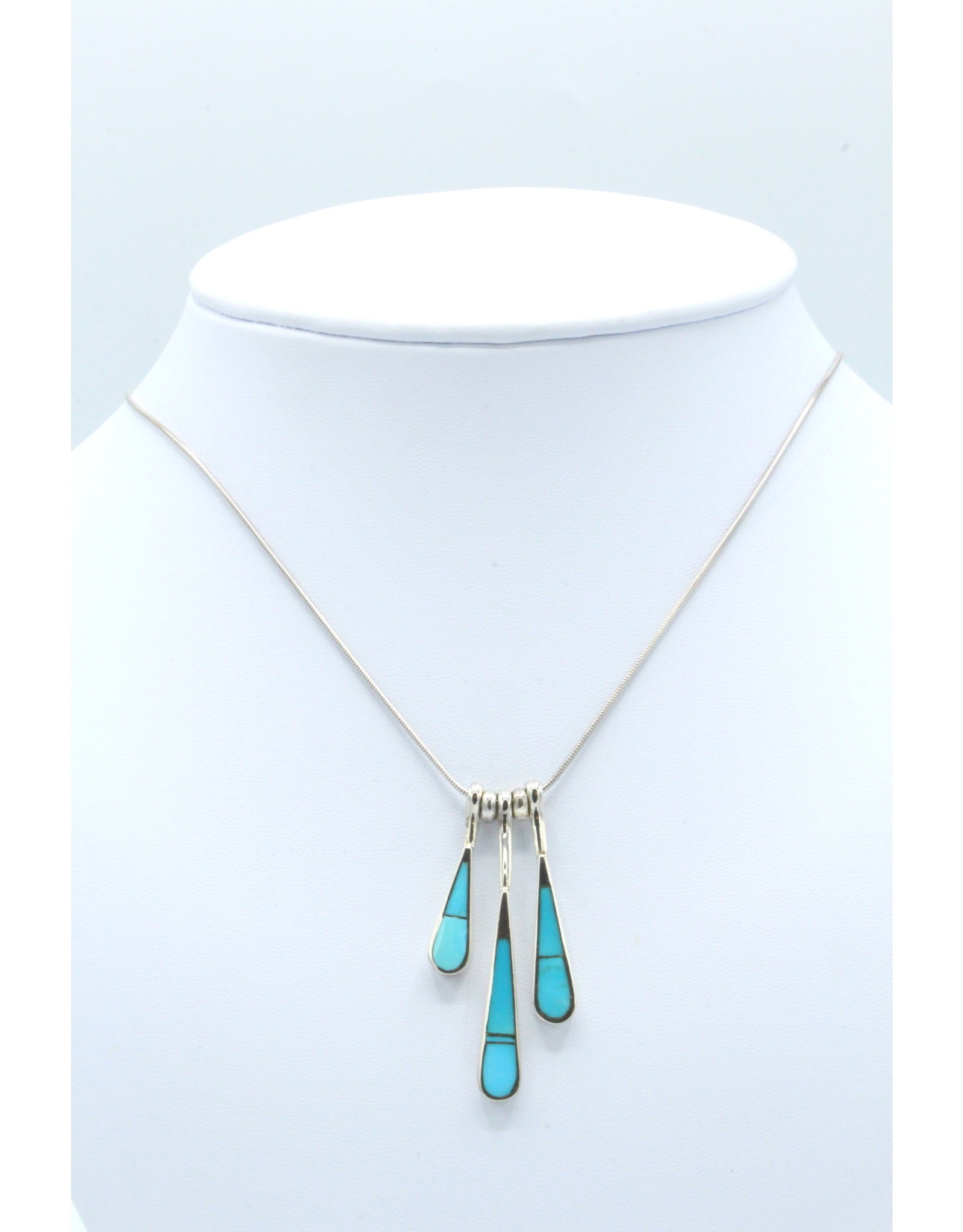 Collier 3 Gouttes Turquoise - N108-6