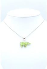 Medium Bear Pendant Gaspeite - P255