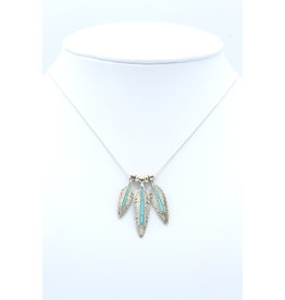 3 Feather Necklace