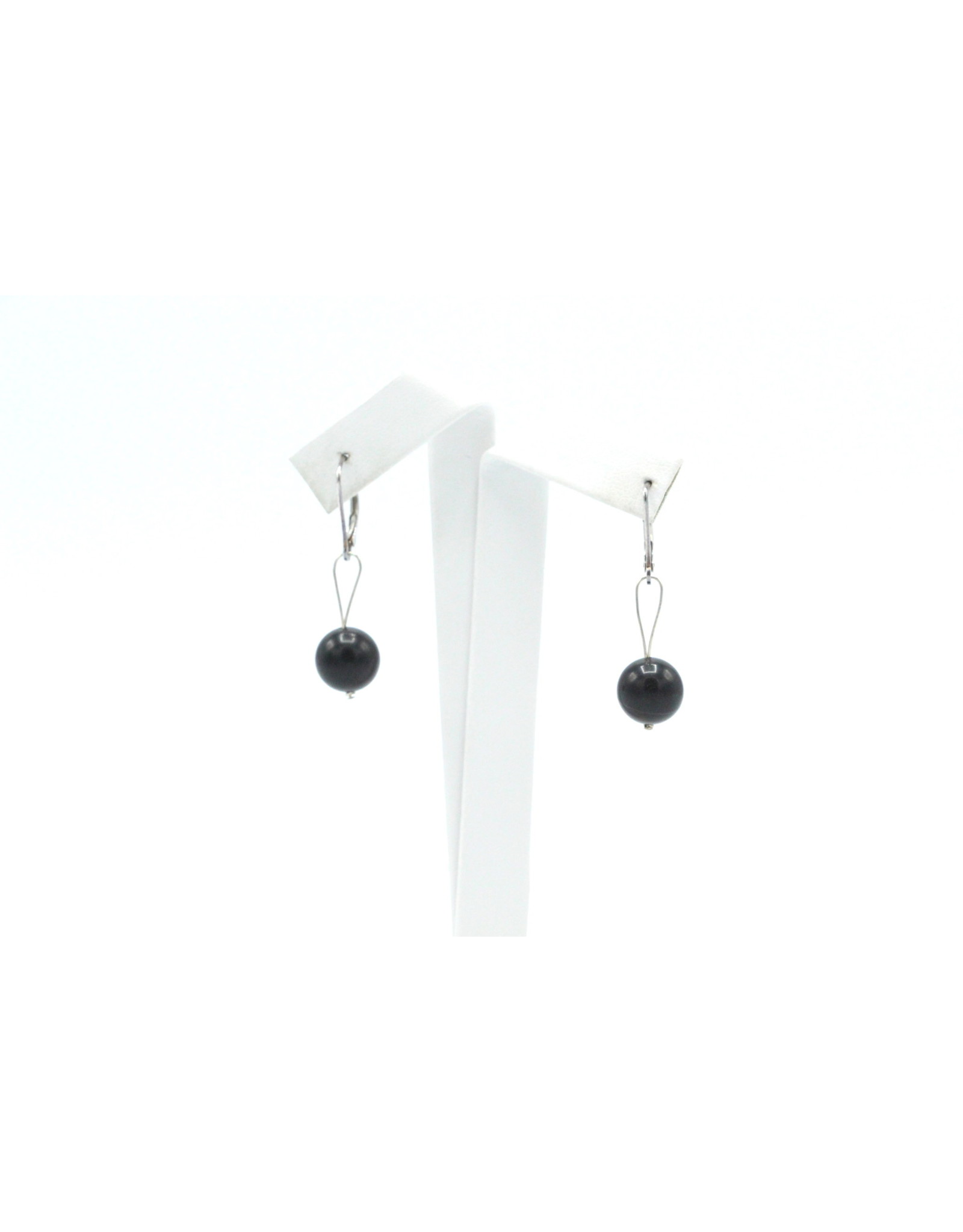 Navy Argillite Earrings - ENA01