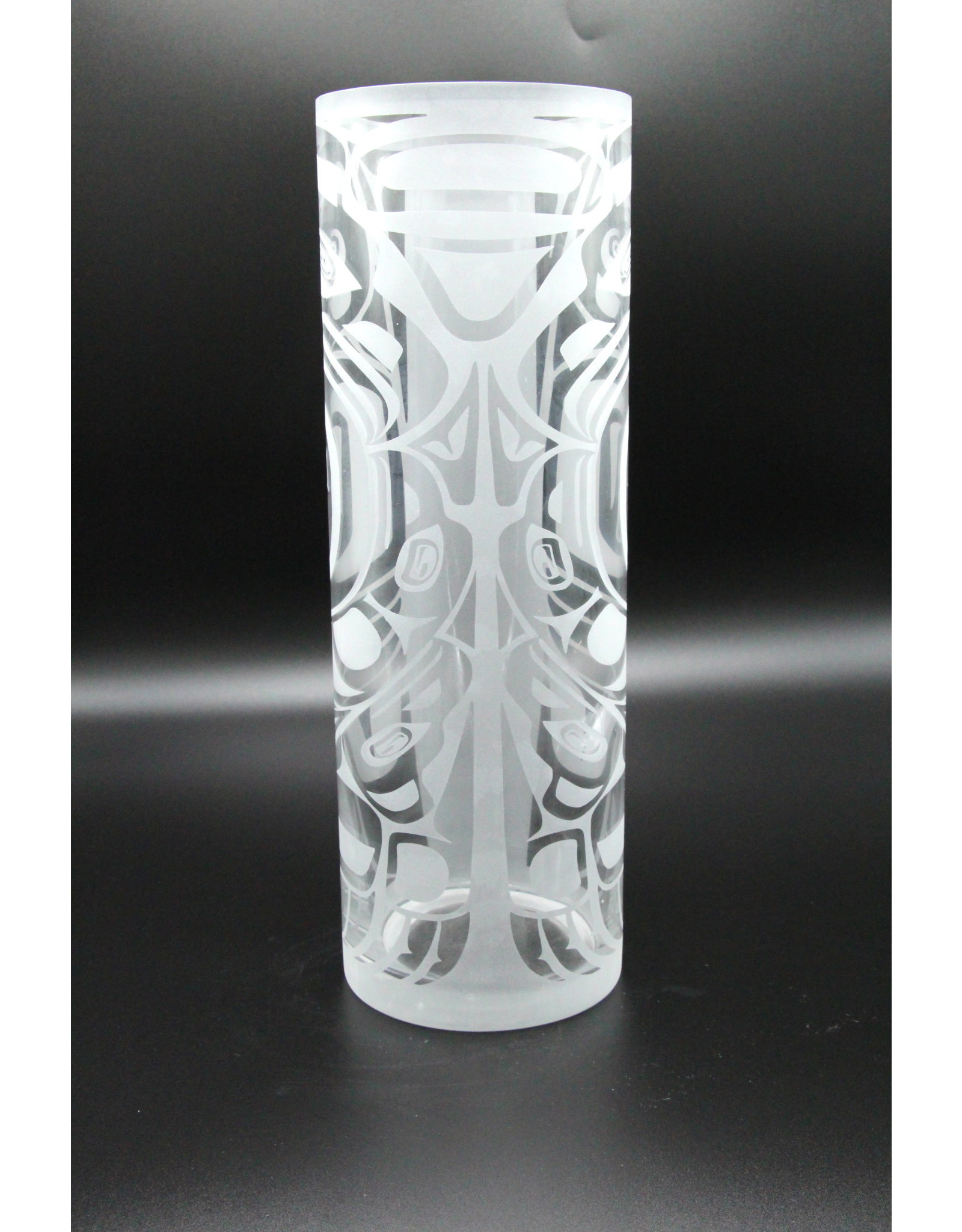 Grand Vase en Verre - Corbeau