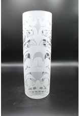 Tall Glass Vase - Eagle
