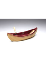 Canoe Dip Pot - Red & Gold