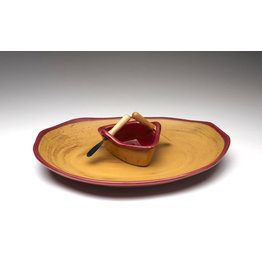 Boat on a Pond Dip Set - Red Gold