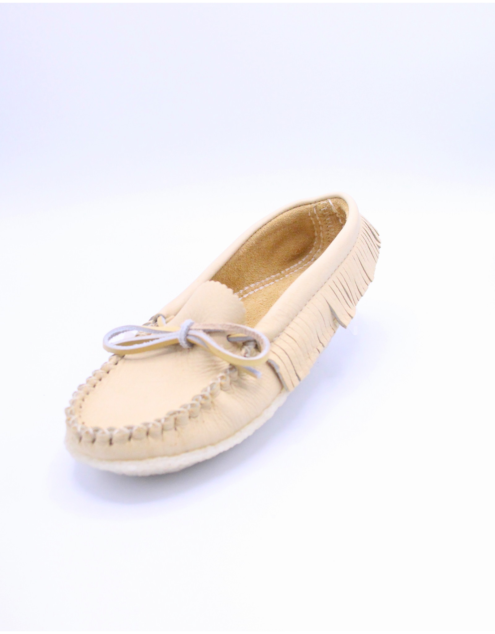 Ladies Moose Hide Fringe Moccasin