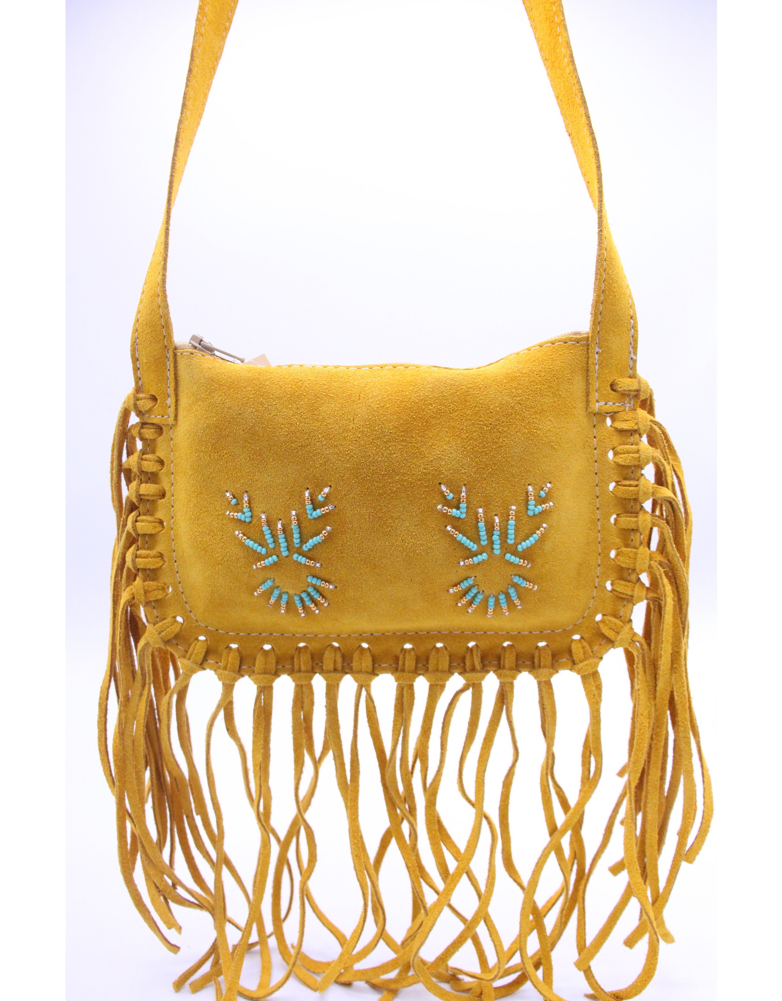 tan suede purse