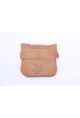 Small Leather Coin Purse 202 Light Brown - Maple Leaf