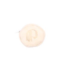 Small Round Coin Purse Cream - Head