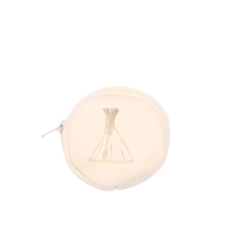 Small Round Coin Purse Cream - Tipi