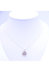 Floral Necklace Sterling Silver OE3S1