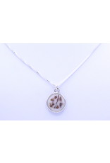 Floral Necklace Sterling Silver OE3S1