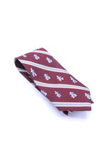 6060 Burgundy Inukshuk Silk Tie Grey