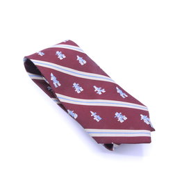 Burgundy Inukshuk Silk Tie