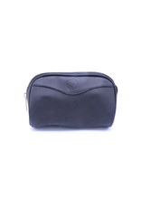 Black Leather Muskox Toiletry Bag