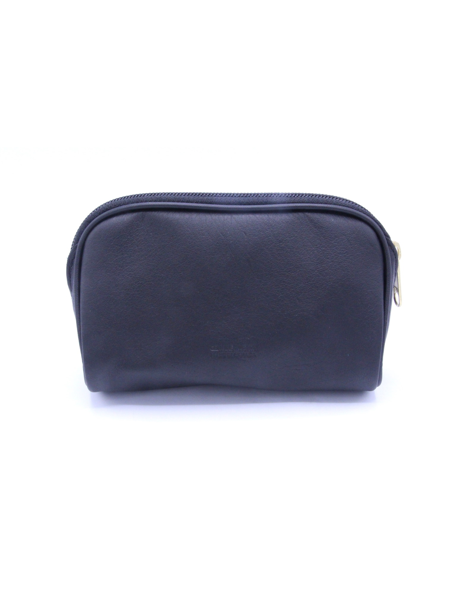 Black Leather Muskox Toiletry Bag