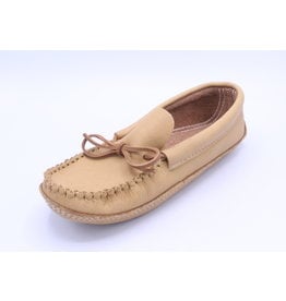 Men Moose Hide Leather Moccasin - Brown