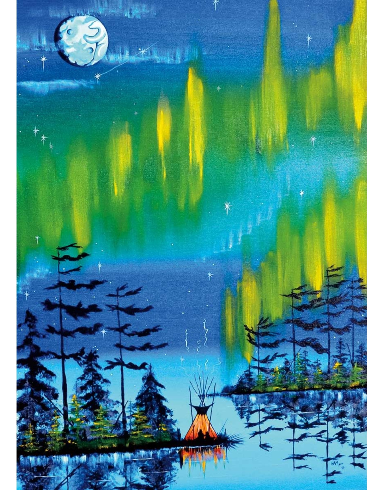 Northern Lights par William Monague Encadré