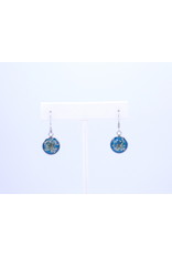 12mm Boucles d'Oreilles Queen Anne's Lace Bleu - J12DQALB2