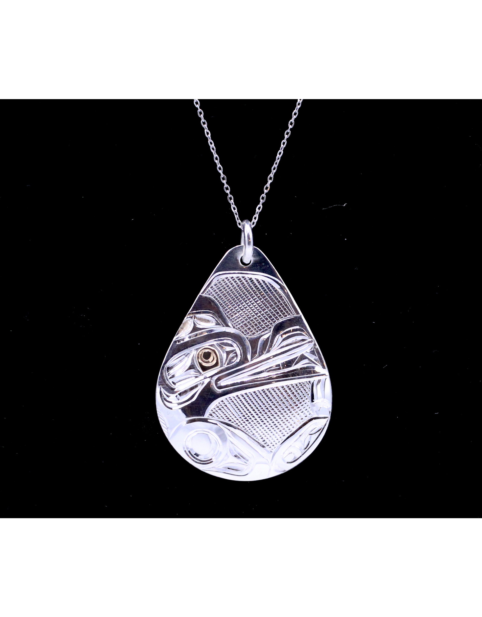 Wolf Teardrop Necklace by Corrine Hunt -  CHP07