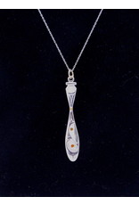 Raven with Citrine Necklace by Hollie Bear - HBN10