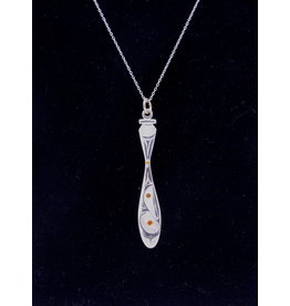 Raven Paddle with Citrine Necklace by Hollie Bear