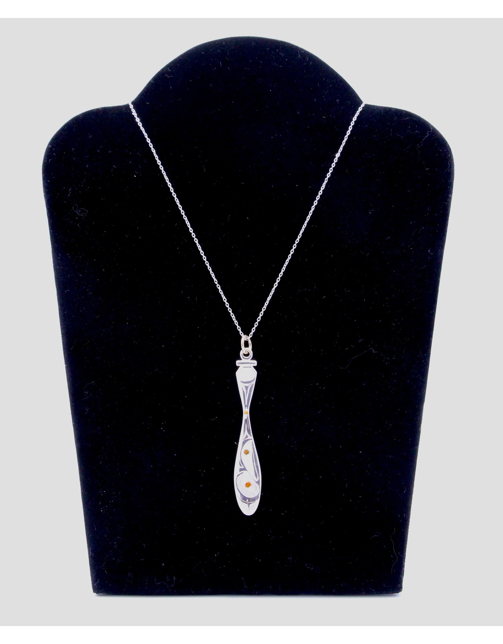 Raven with Citrine Necklace by Hollie Bear - HBN10
