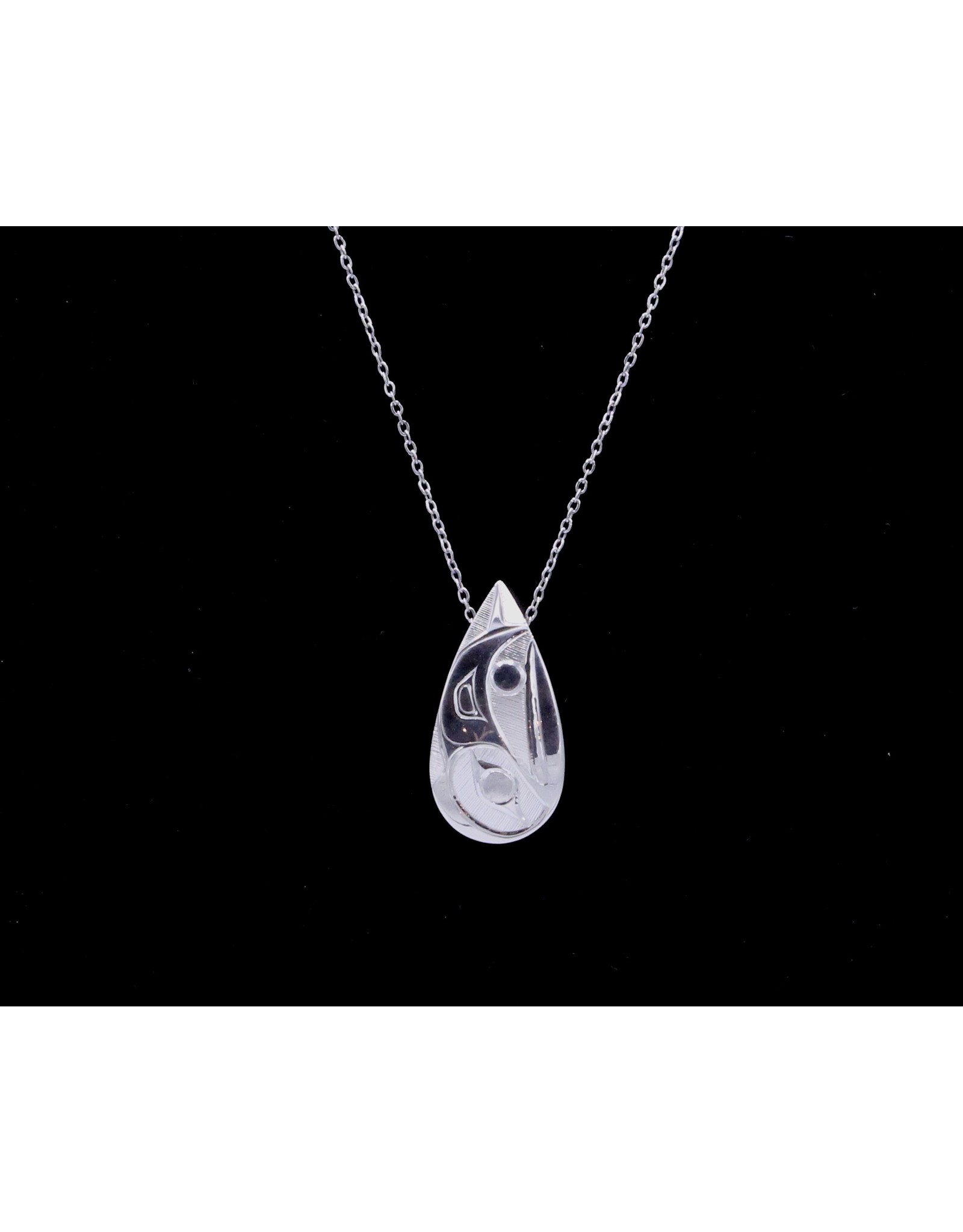 Collier Goutte Corbeau par Hollie Bear - HBN11
