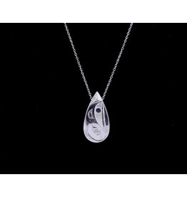 Collier Goutte Corbeau par Hollie Bear