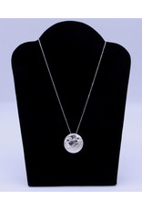 Round Raven with Gold Necklace by Hollie Bear - HBN14