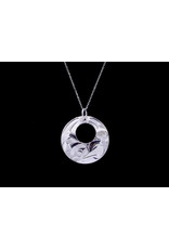 Round Cutout Eagle Necklace by Hollie Bear - HBN16