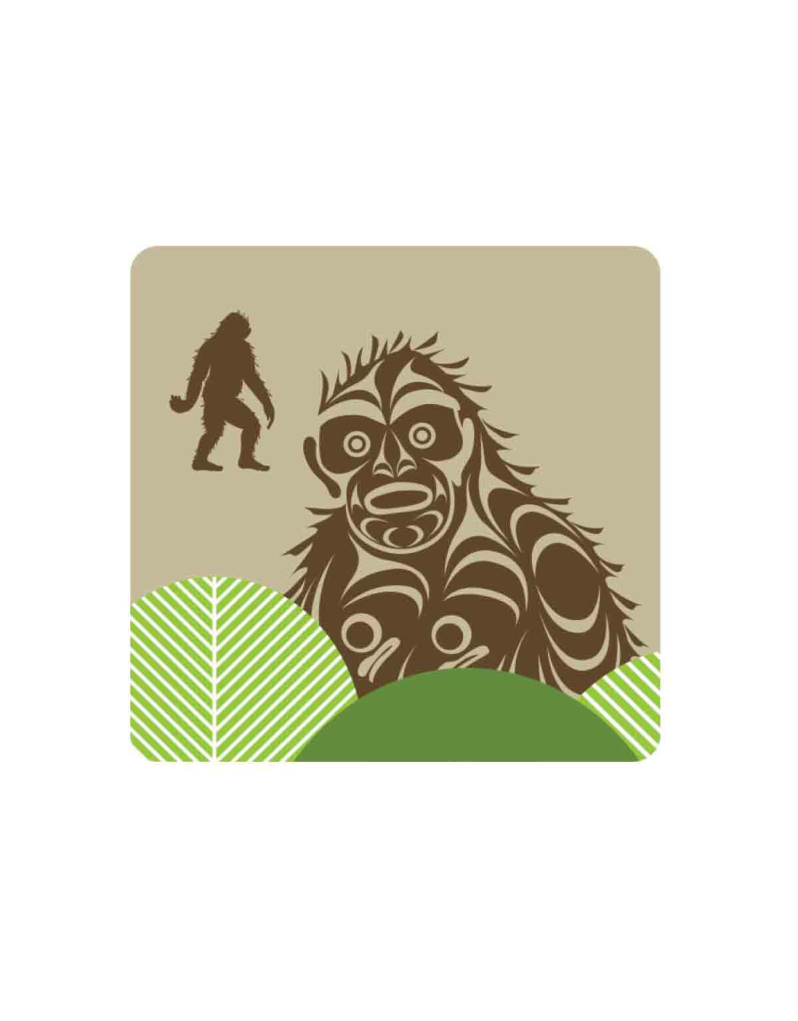 Sous-verre 'Sasquatch' par Francis Horne Sr. - CBC12