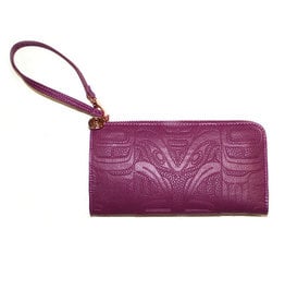 Embossed Fashion Clutch by Francis Horne Sr. - Raven