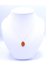 Collier Argent Lis Tigré 18x13mm - SK1813S