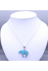 Large Bear Pendant Turquoise - LBP1