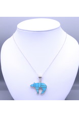 Pendentif Ours Large Turquoise - LBP1