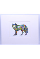 Wolf Standing by Sue Coccia Matted