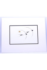Swallows by Benjamin Chee Chee Matted