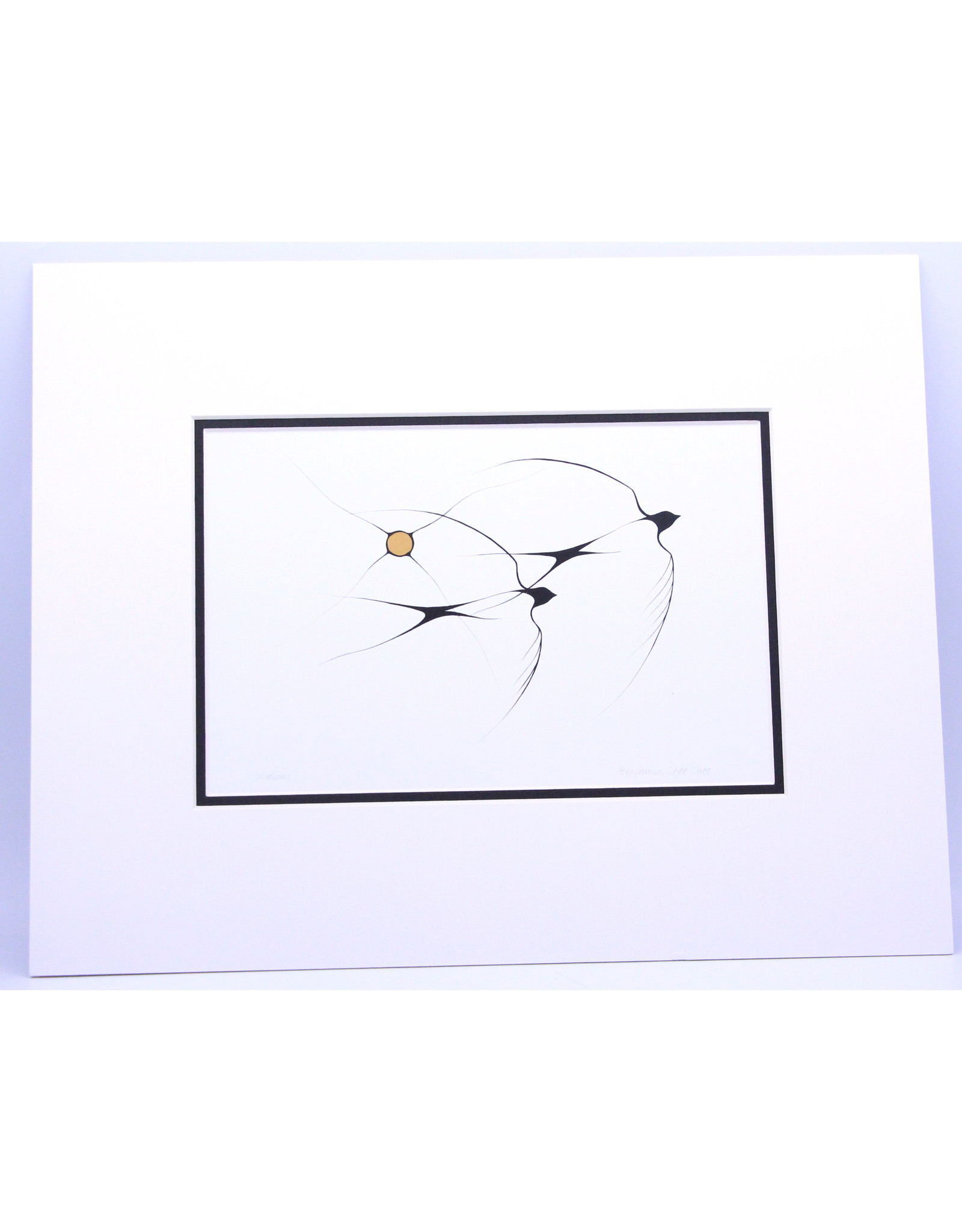 Swallows by Benjamin Chee Chee Matted