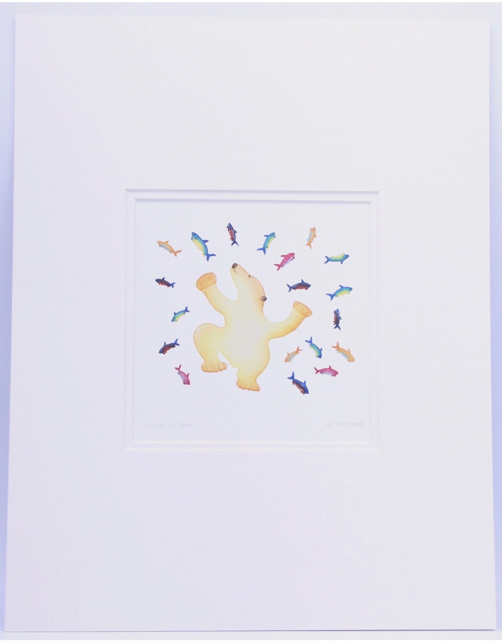 Surfacing Bear par Cee Pootoogook Matted